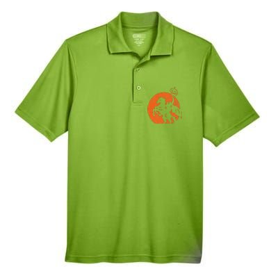 Halloween Headless Horseman Folklore Pumpkin JackOLantern Men's Origin Performance Piqué Polo