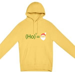 Ho Ho Ho Cubed Equals Santa Geeky Math Christmas Gift Premium Pullover Hoodie