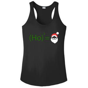 Ho Ho Ho Cubed Equals Santa Geeky Math Christmas Gift Ladies PosiCharge Competitor Racerback Tank