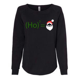 Ho Ho Ho Cubed Equals Santa Geeky Math Christmas Gift Womens California Wash Sweatshirt