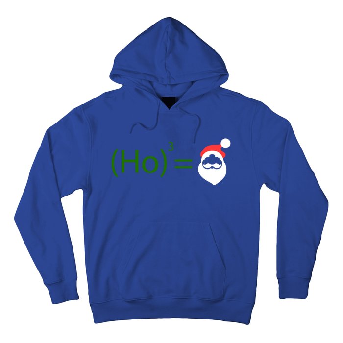 Ho Ho Ho Cubed Equals Santa Geeky Math Christmas Gift Hoodie