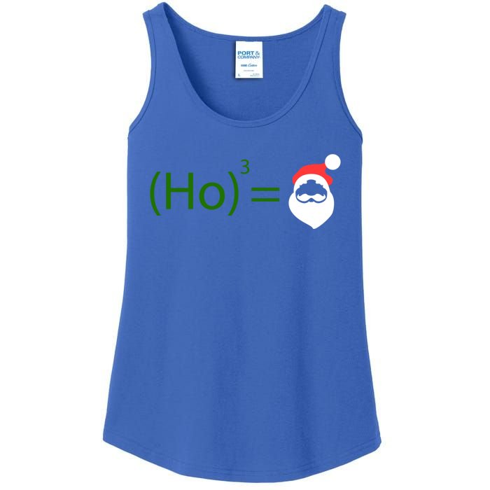 Ho Ho Ho Cubed Equals Santa Geeky Math Christmas Gift Ladies Essential Tank