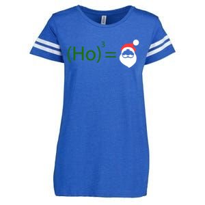 Ho Ho Ho Cubed Equals Santa Geeky Math Christmas Gift Enza Ladies Jersey Football T-Shirt