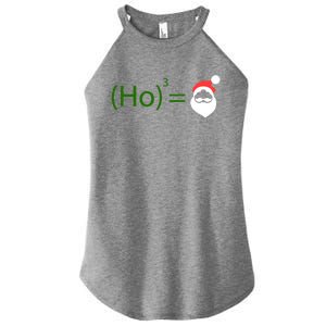 Ho Ho Ho Cubed Equals Santa Geeky Math Christmas Gift Women's Perfect Tri Rocker Tank