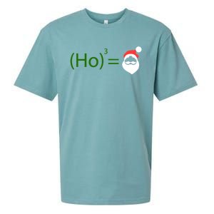 Ho Ho Ho Cubed Equals Santa Geeky Math Christmas Gift Sueded Cloud Jersey T-Shirt