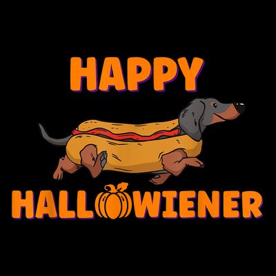 Happy Hallowiener Halloween Dachshund Dog T-Shirt