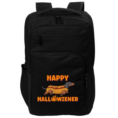 Happy Hallowiener Halloween Dachshund Dog Impact Tech Backpack