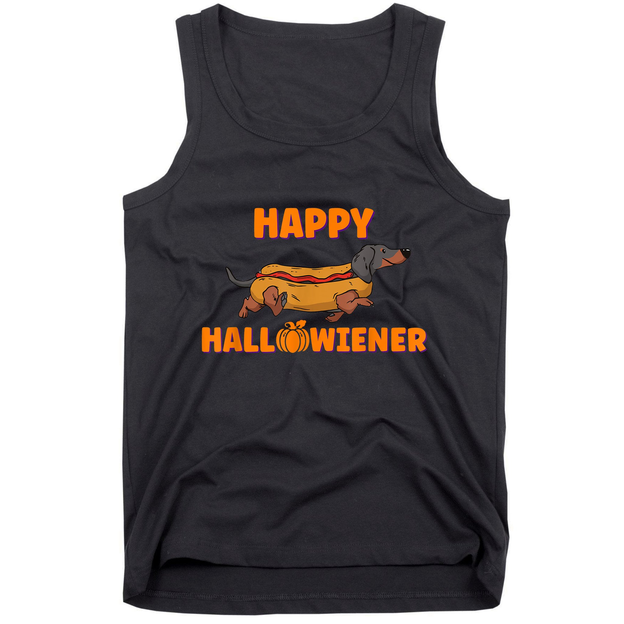 Happy Hallowiener Halloween Dachshund Dog Tank Top