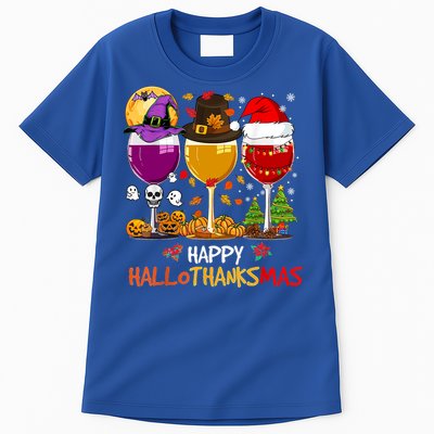 Happy Hallothanksmas Halloween Thanksgiving Xmas S Gift Tall T-Shirt