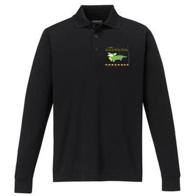 Halloween Happy Hallowiener Performance Long Sleeve Polo