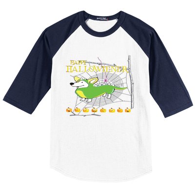 Halloween Happy Hallowiener Baseball Sleeve Shirt