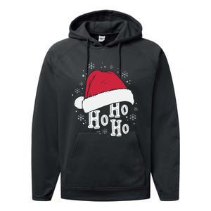 Ho Ho Ho Funny Christmas Performance Fleece Hoodie