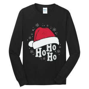 Ho Ho Ho Funny Christmas Tall Long Sleeve T-Shirt