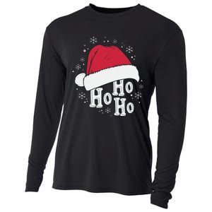 Ho Ho Ho Funny Christmas Cooling Performance Long Sleeve Crew