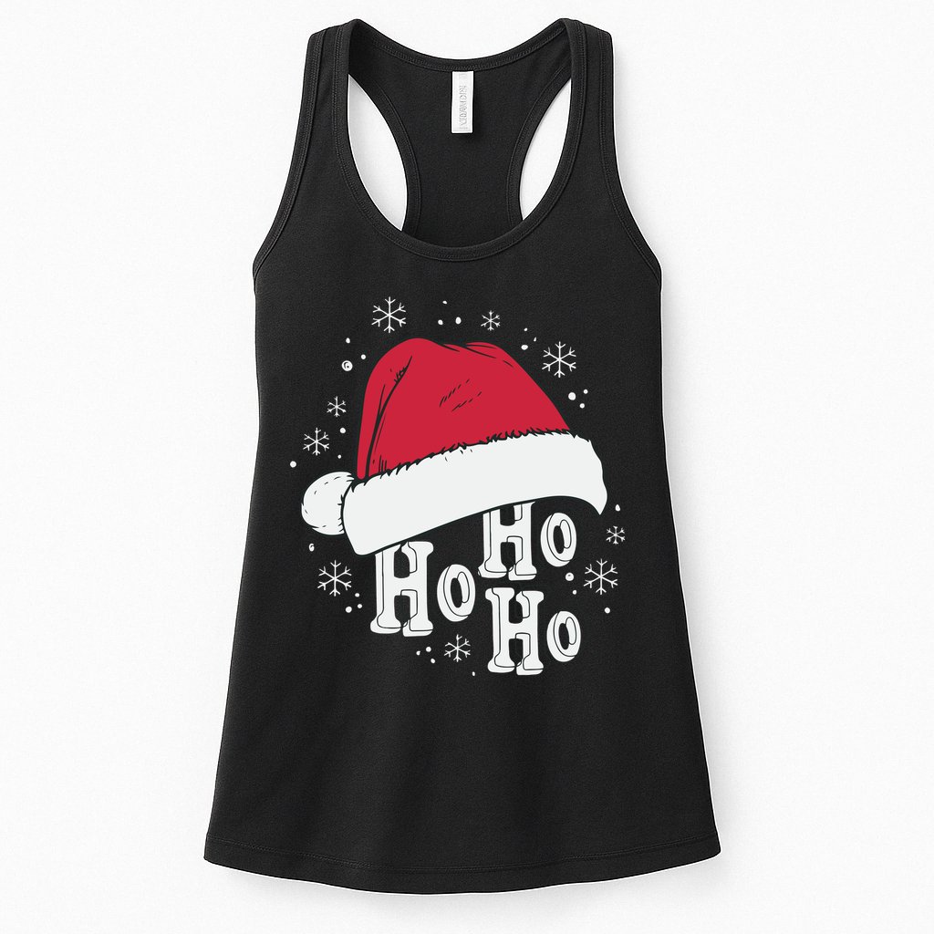 Ho Ho Ho Funny Christmas Womens Tank Top