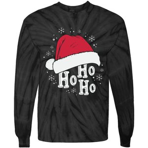 Ho Ho Ho Funny Christmas Tie-Dye Long Sleeve Shirt