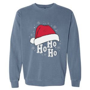 Ho Ho Ho Funny Christmas Garment-Dyed Sweatshirt