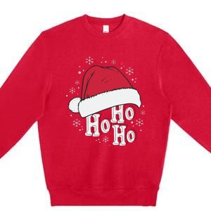 Ho Ho Ho Funny Christmas Premium Crewneck Sweatshirt