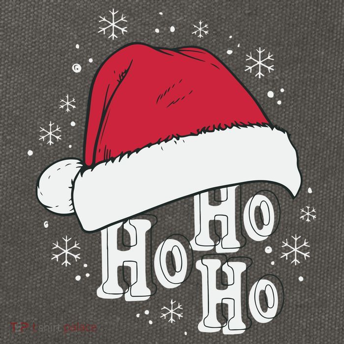 Ho Ho Ho Funny Christmas Cotton Canvas Backpack