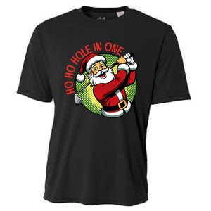 Ho Ho Hole In One Santa Golf Christmas Cooling Performance Crew T-Shirt