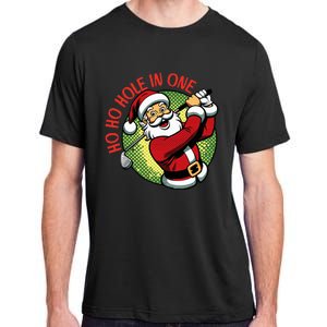 Ho Ho Hole In One Santa Golf Christmas Adult ChromaSoft Performance T-Shirt