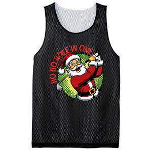 Ho Ho Hole In One Santa Golf Christmas Mesh Reversible Basketball Jersey Tank