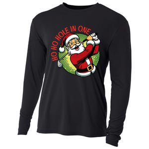 Ho Ho Hole In One Santa Golf Christmas Cooling Performance Long Sleeve Crew