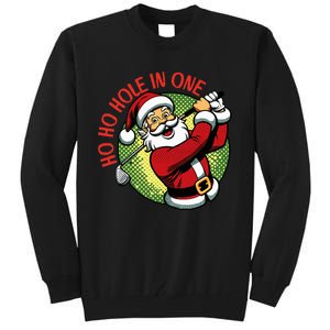 Ho Ho Hole In One Santa Golf Christmas Tall Sweatshirt