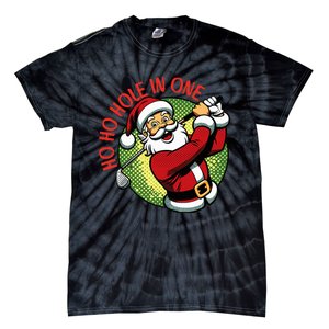 Ho Ho Hole In One Santa Golf Christmas Tie-Dye T-Shirt