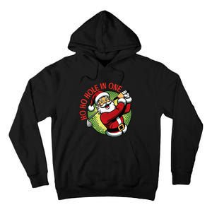 Ho Ho Hole In One Santa Golf Christmas Tall Hoodie