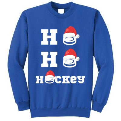 Ho Ho Hockey Funny Santa Hat Hockey Puck Ice Hockey Lover Gift Sweatshirt