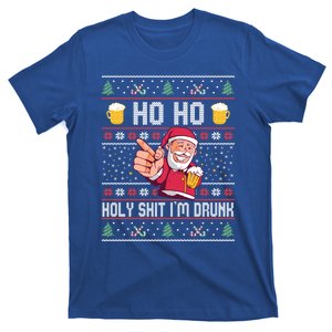 Ho Ho Holy Shit Im Drunk Ugly Christmas Funny Gift T-Shirt