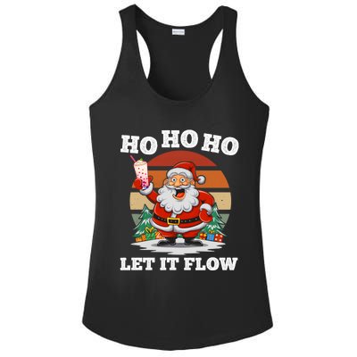 Ho Ho Ho Let It Flow Ugly Christmas Cool Gift Ladies PosiCharge Competitor Racerback Tank