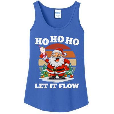 Ho Ho Ho Let It Flow Ugly Christmas Cool Gift Ladies Essential Tank