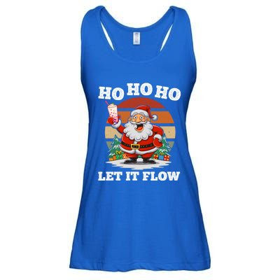 Ho Ho Ho Let It Flow Ugly Christmas Cool Gift Ladies Essential Flowy Tank