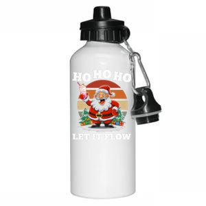 Ho Ho Ho Let It Flow Ugly Christmas Cool Gift Aluminum Water Bottle