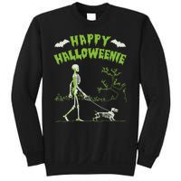 Happy Halloweenie Halloween Skeleton Dachshund Weiner Dogs Sweatshirt