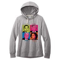 Hope Hate Heal Grow Kamala Harris Cat Ladies For President Women's Fleece Hoodie