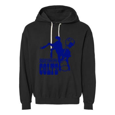 Horse Horseshoe Garment-Dyed Fleece Hoodie