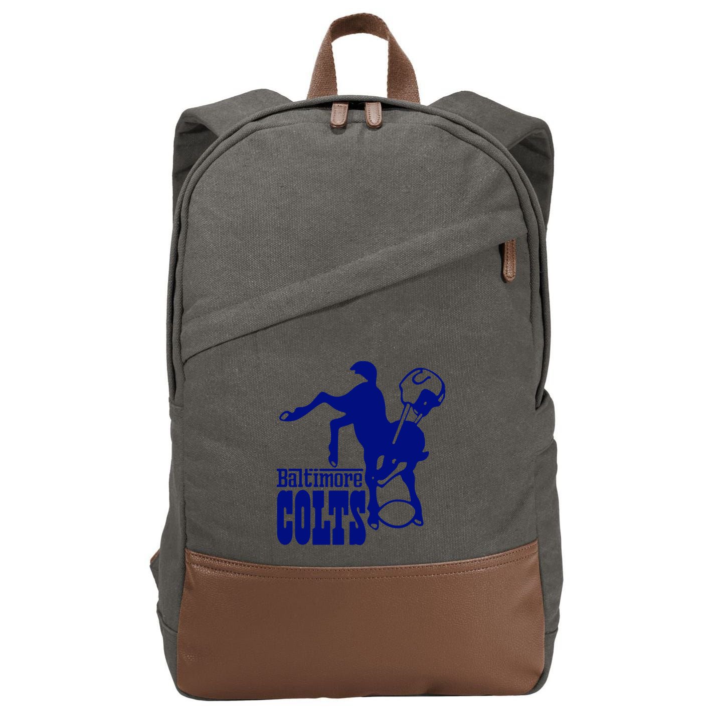 Horse Horseshoe Cotton Canvas Backpack