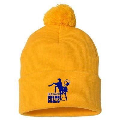 Horse Horseshoe Pom Pom 12in Knit Beanie
