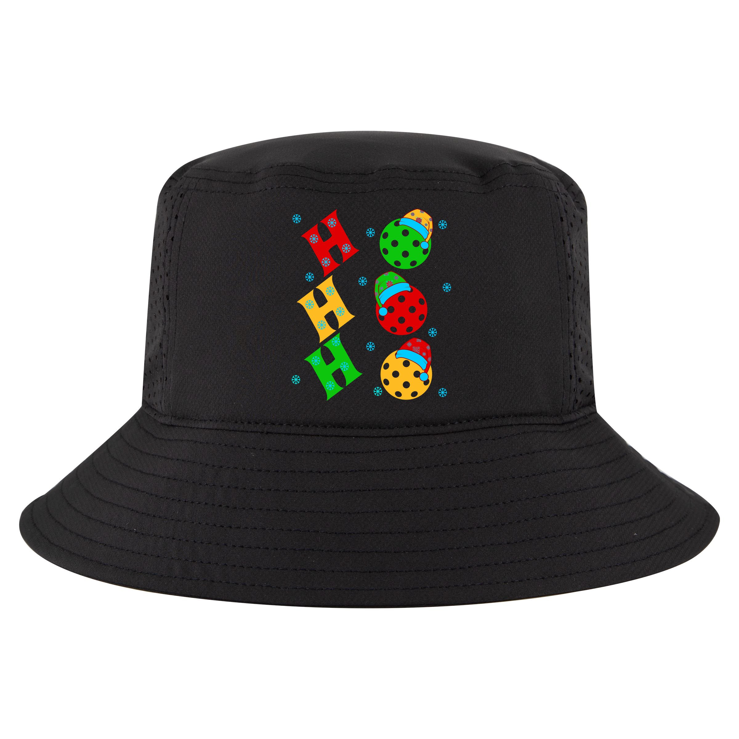 Ho Ho Ho Pickleball Christmas Cool Comfort Performance Bucket Hat