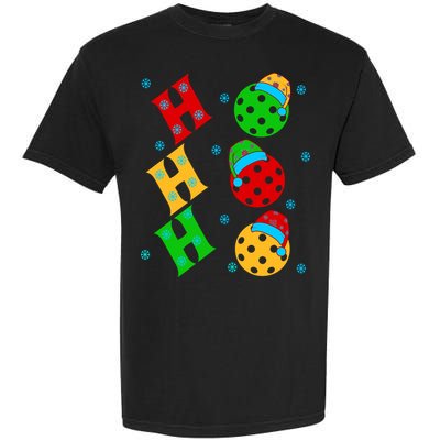 Ho Ho Ho Pickleball Christmas Garment-Dyed Heavyweight T-Shirt
