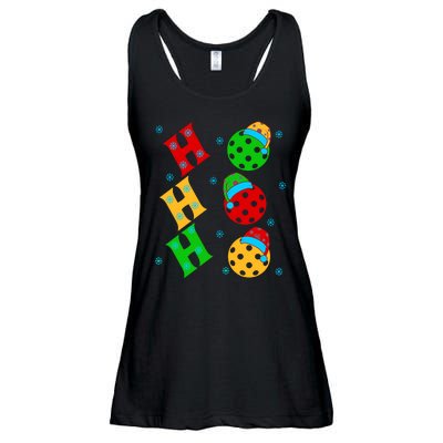 Ho Ho Ho Pickleball Christmas Ladies Essential Flowy Tank