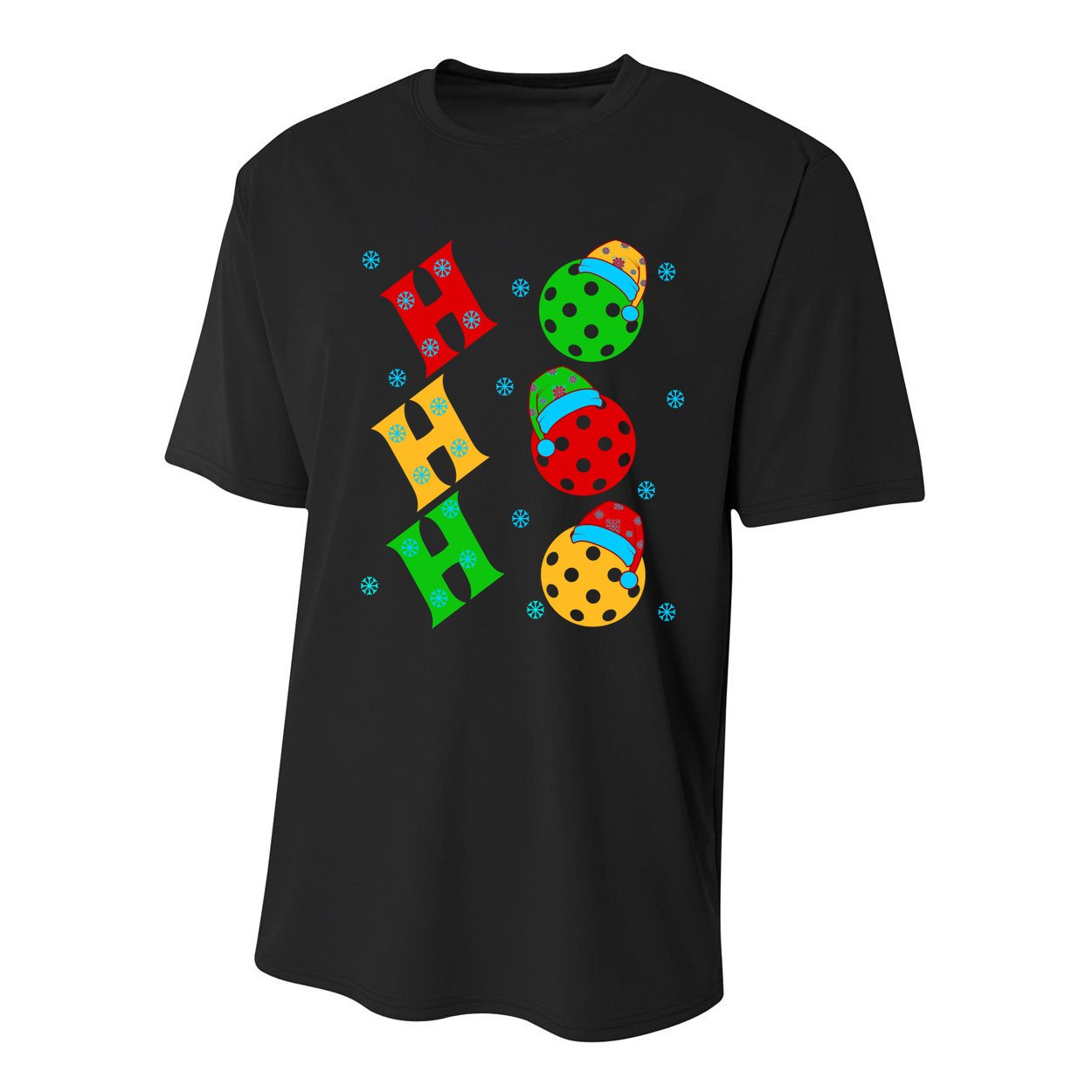 Ho Ho Ho Pickleball Christmas Youth Performance Sprint T-Shirt