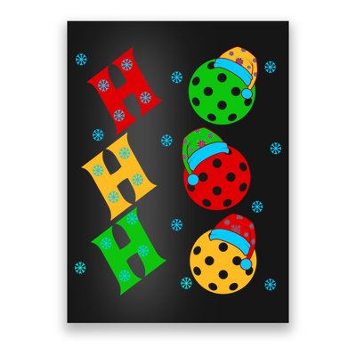 Ho Ho Ho Pickleball Christmas Poster