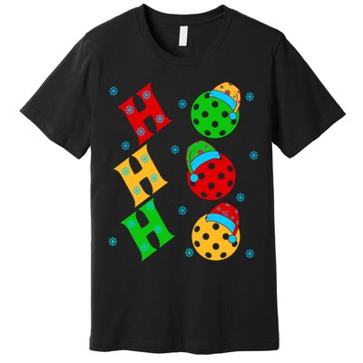 Ho Ho Ho Pickleball Christmas Premium T-Shirt