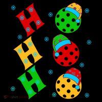Ho Ho Ho Pickleball Christmas Wool Snapback Cap