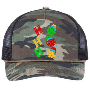 Ho Ho Ho Pickleball Christmas Retro Rope Trucker Hat Cap