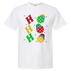 Ho Ho Ho Pickleball Christmas Garment-Dyed Heavyweight T-Shirt